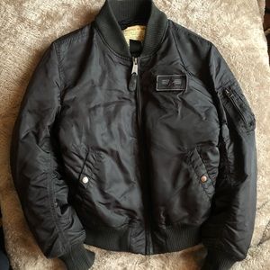 Black Alpha Industries MA-1 D-Tec Size Small